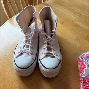 Converse Blush Pink High-Top Sneakers